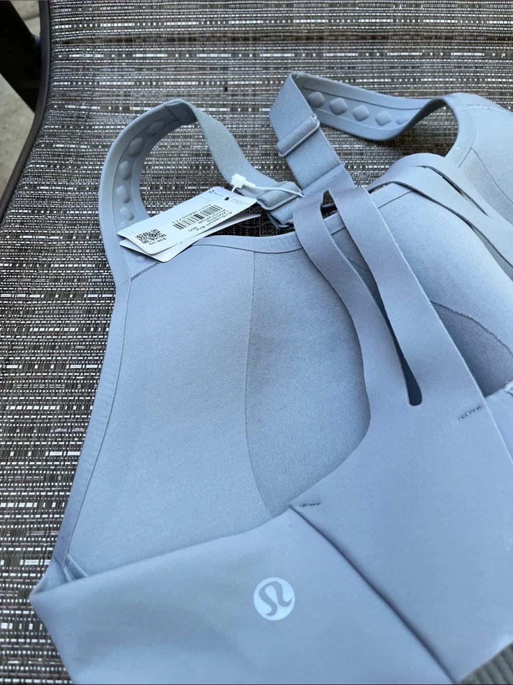 lululemon athletica Light Blue Seamless Strappy Sports Bra